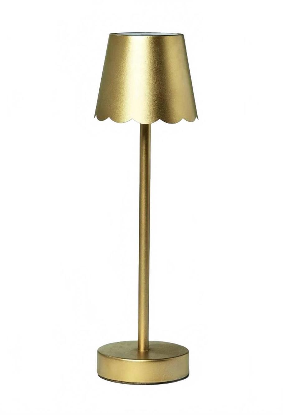NEW TWO'S COMPANY cordless table lamp in gold